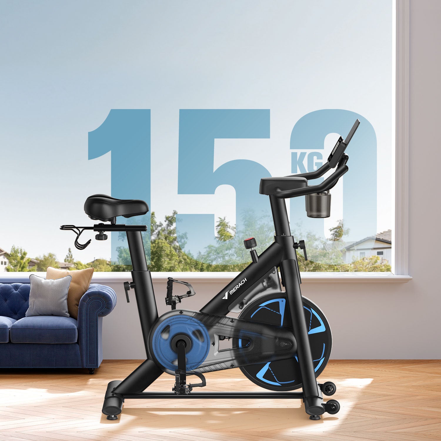 Merach S36L2 Heimtrainer Fahrrad Schwarz