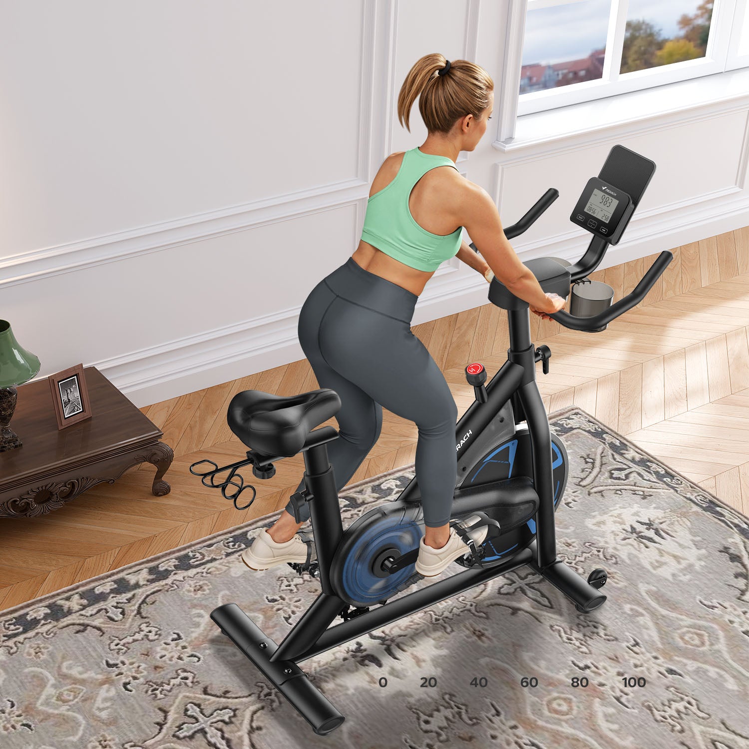 Merach S36L2 Heimtrainer Fahrrad Schwarz