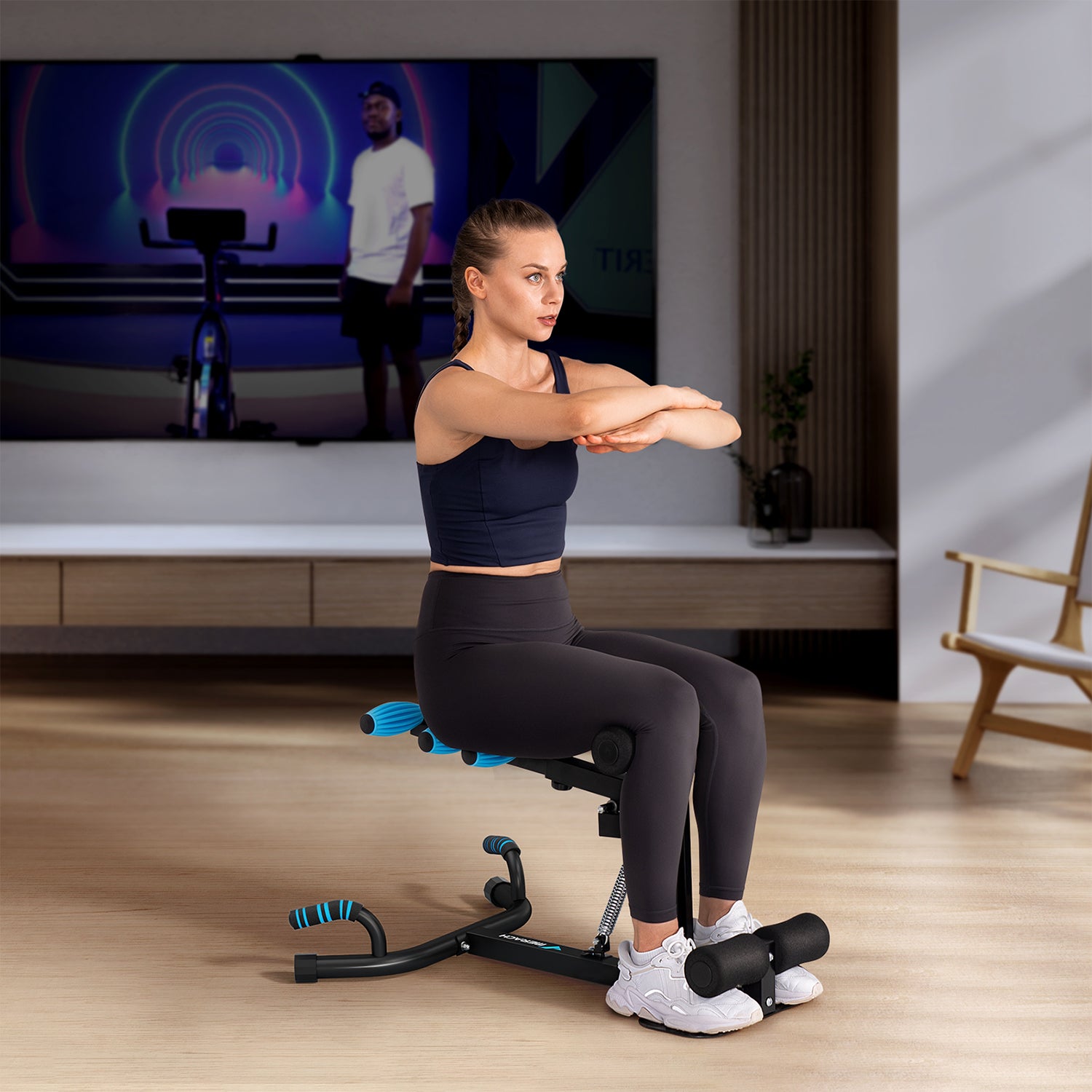 Merach 2417B1 Squat Kniebeugentrainer für Zuhause