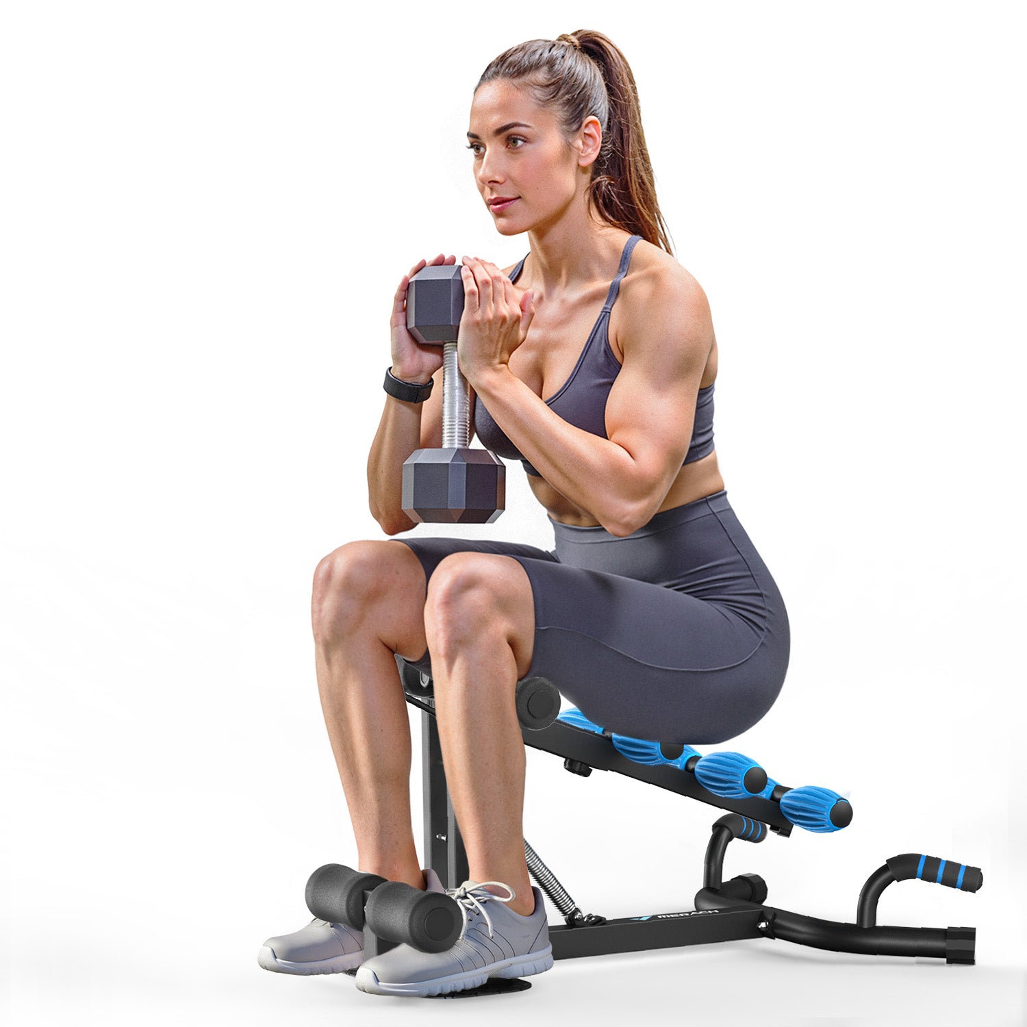 Merach 2417B1 Squat Kniebeugentrainer für Zuhause