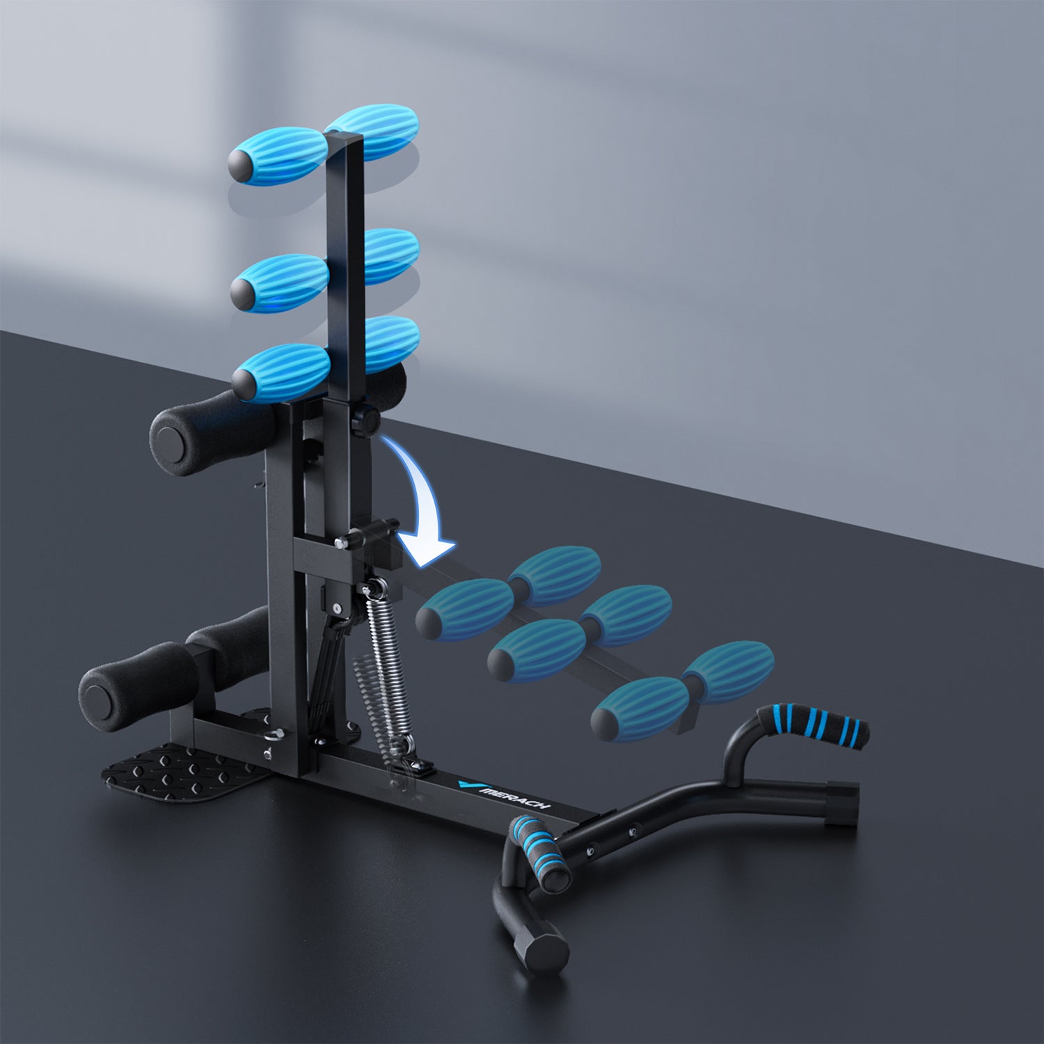 Merach 2417B1 Squat Kniebeugentrainer für Zuhause