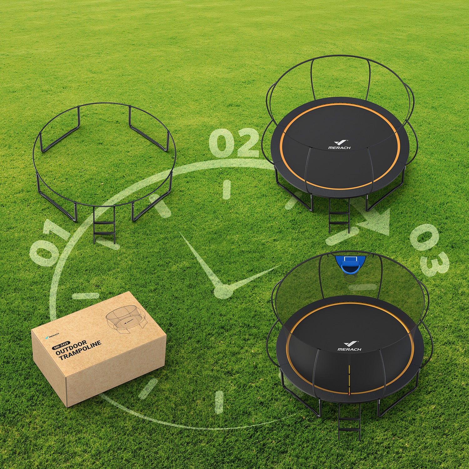 Merach 2429 Outdoor-Trampolin