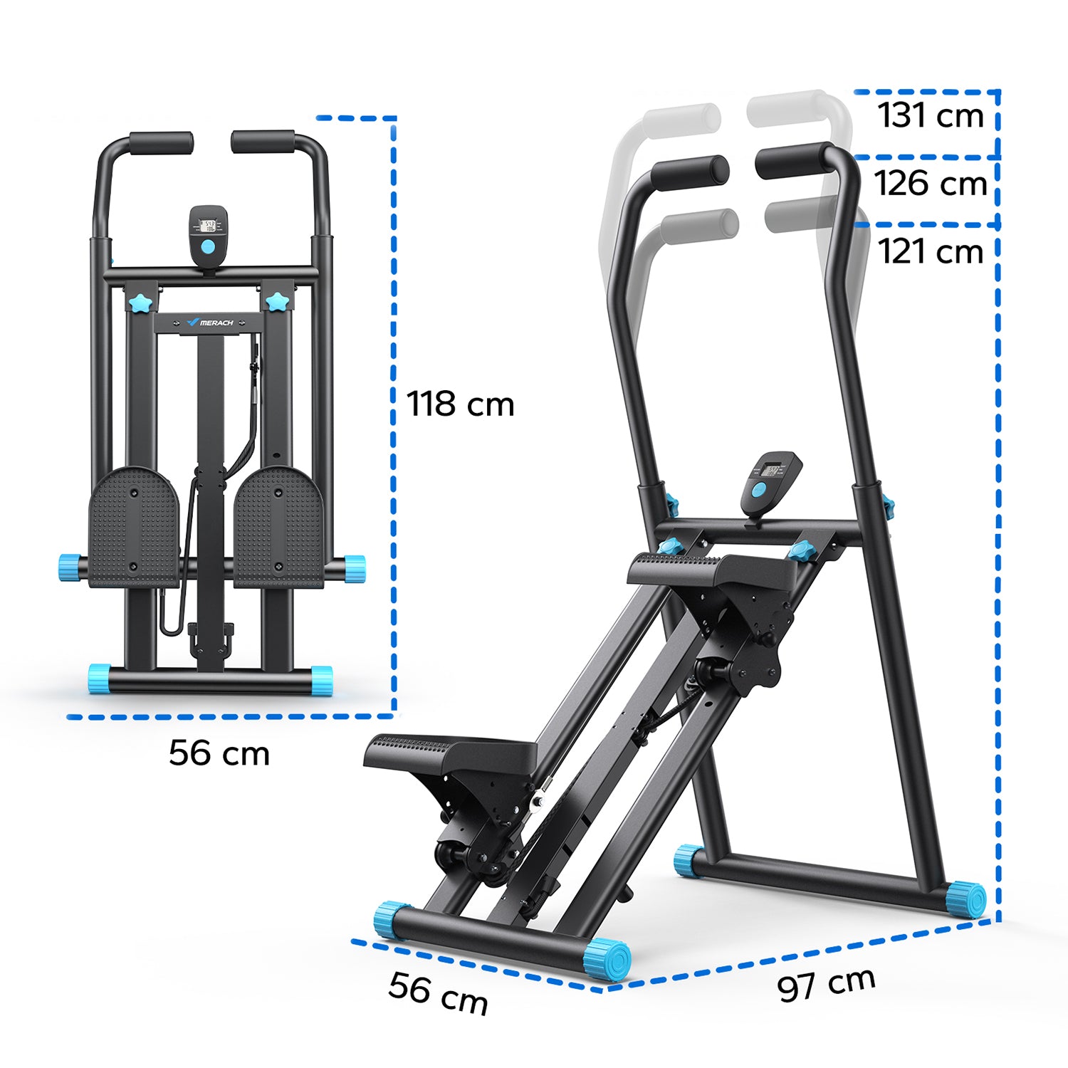 Merach 2448B1 Vertikaler Klettertrainer für Zuhause