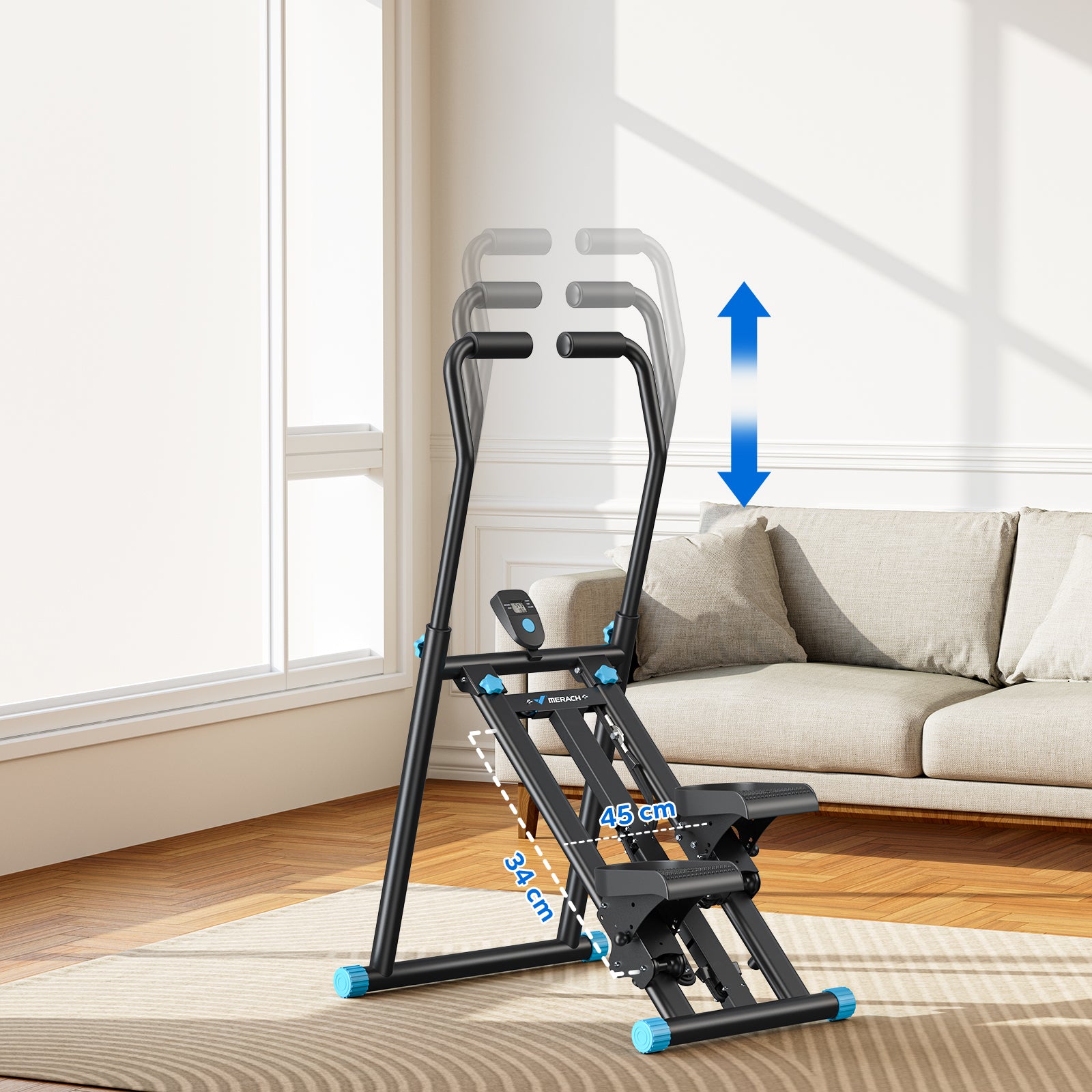 Merach 2448B1 Vertikaler Klettertrainer für Zuhause