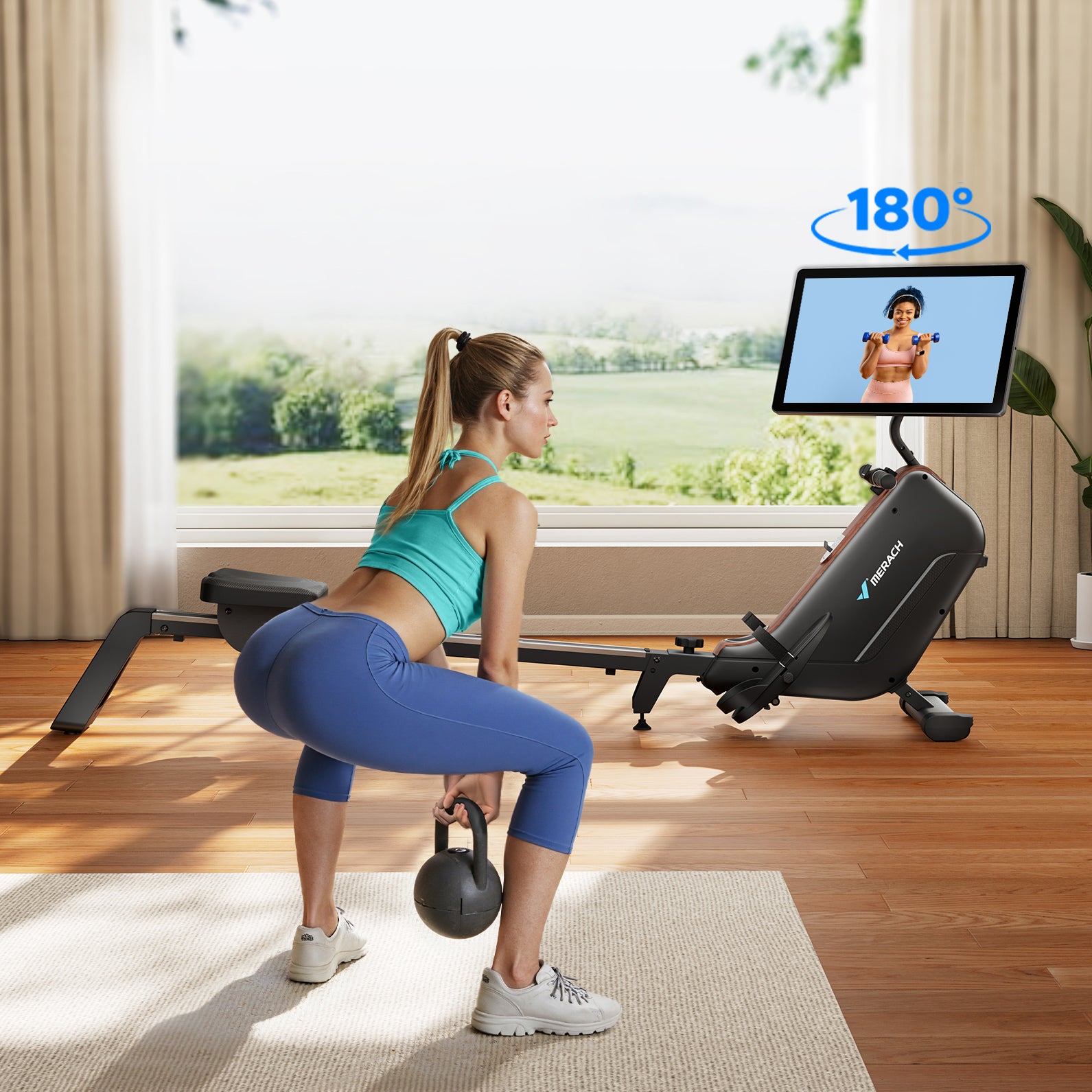 Merach R15 Pro 3.0 Magnetisches Rudergeräte mit HD-Bildschirm