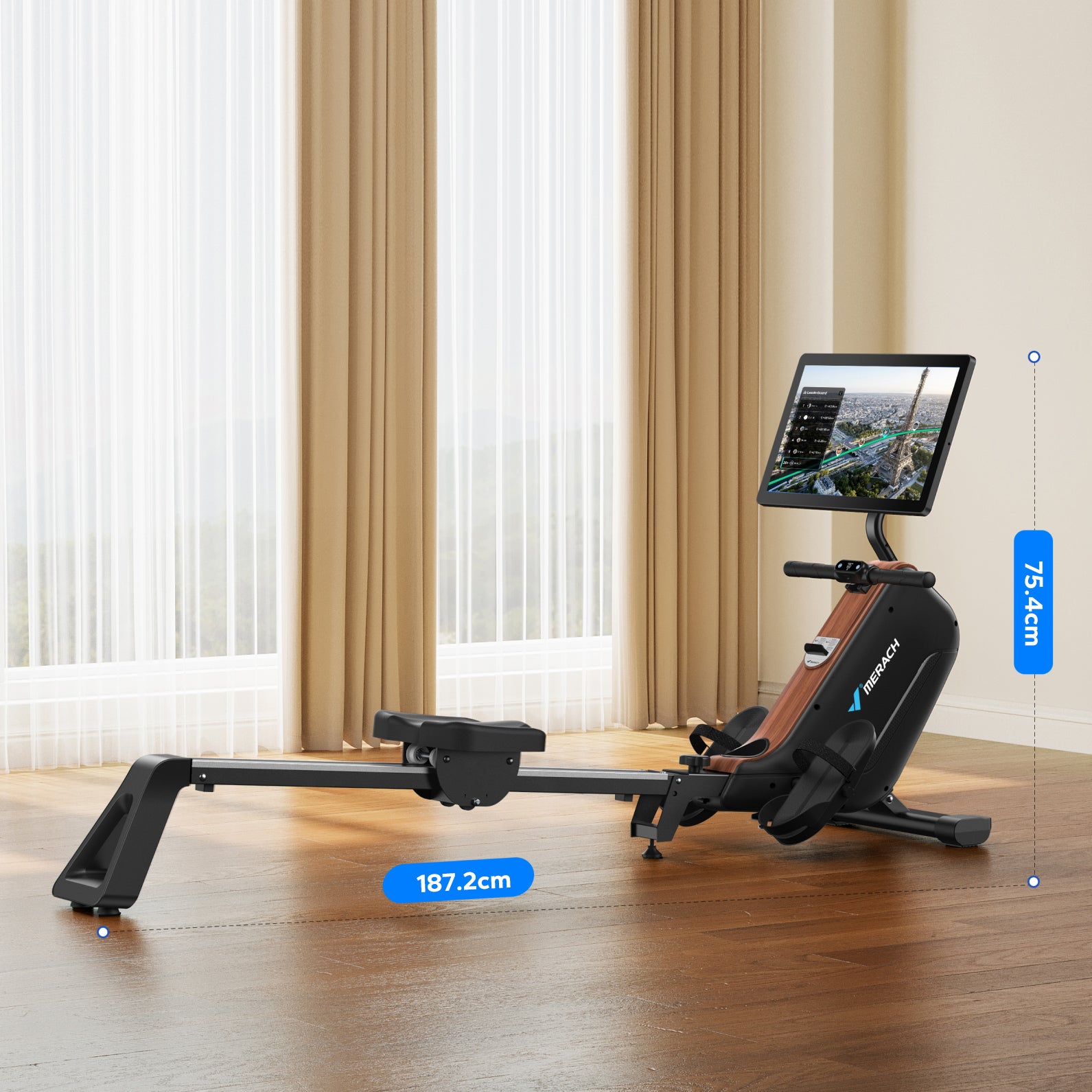 Merach R15 Pro 3.0 Magnetisches Rudergeräte mit HD-Bildschirm
