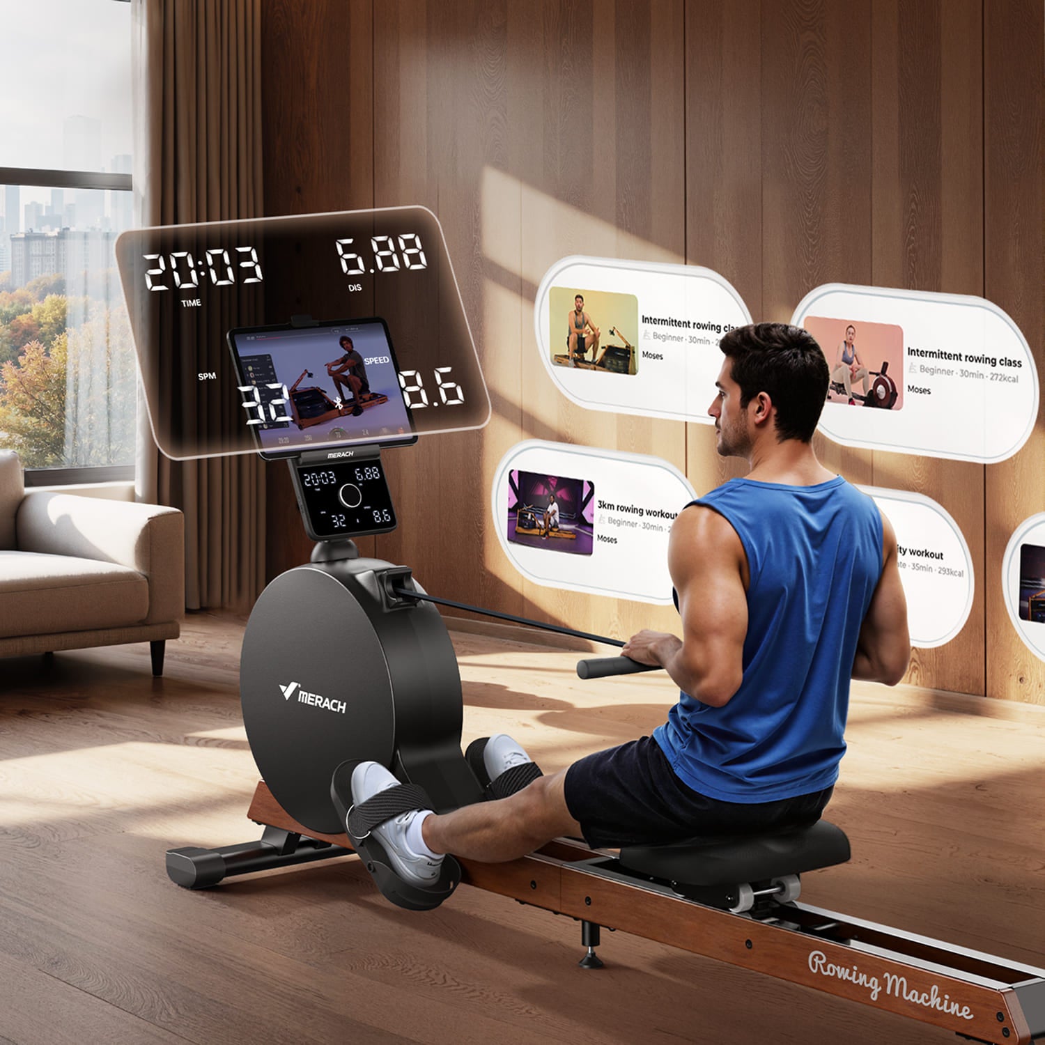 Merach Q3 Magnetisches Rudergerät