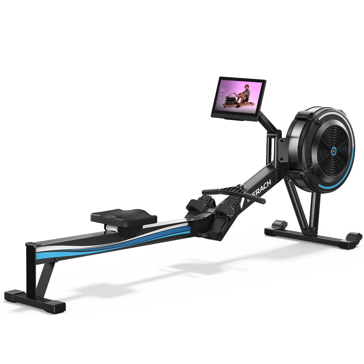 Merach NovaRow R50 Aura Luft-Rudergerät mit HD-Bildschirm