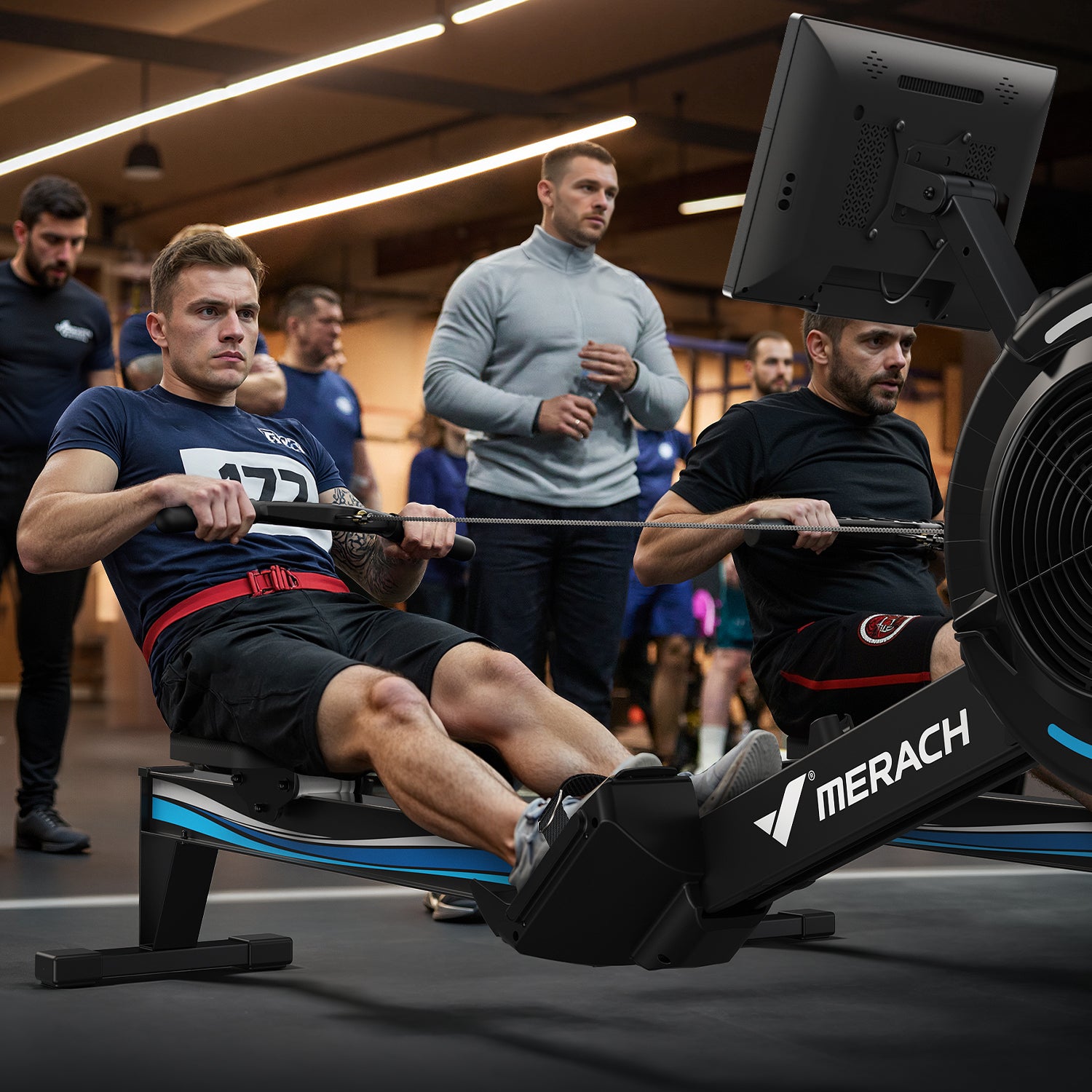 Merach R50 Pro Luft-Rudergerät mit HD-Bildschirm