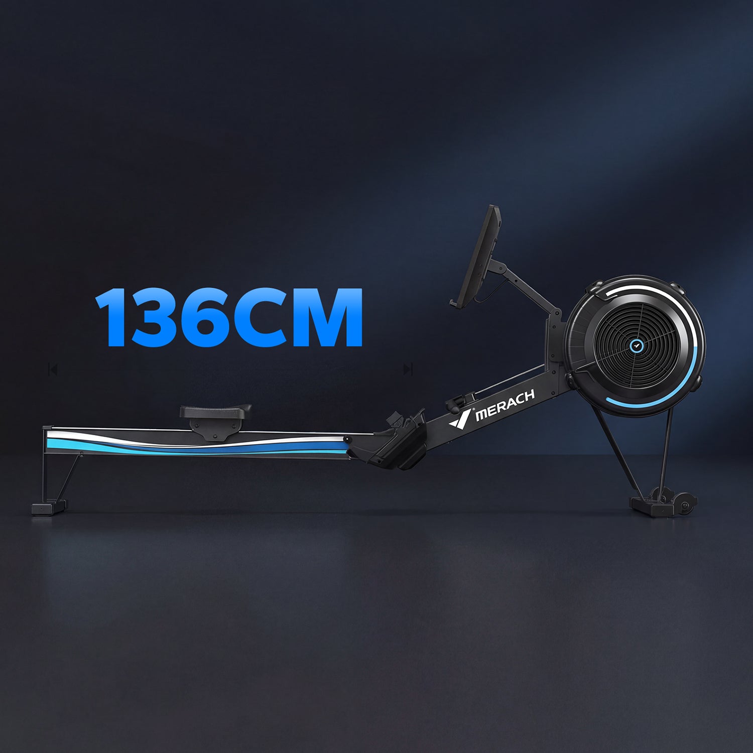 Merach R50 Pro Luft-Rudergerät mit HD-Bildschirm