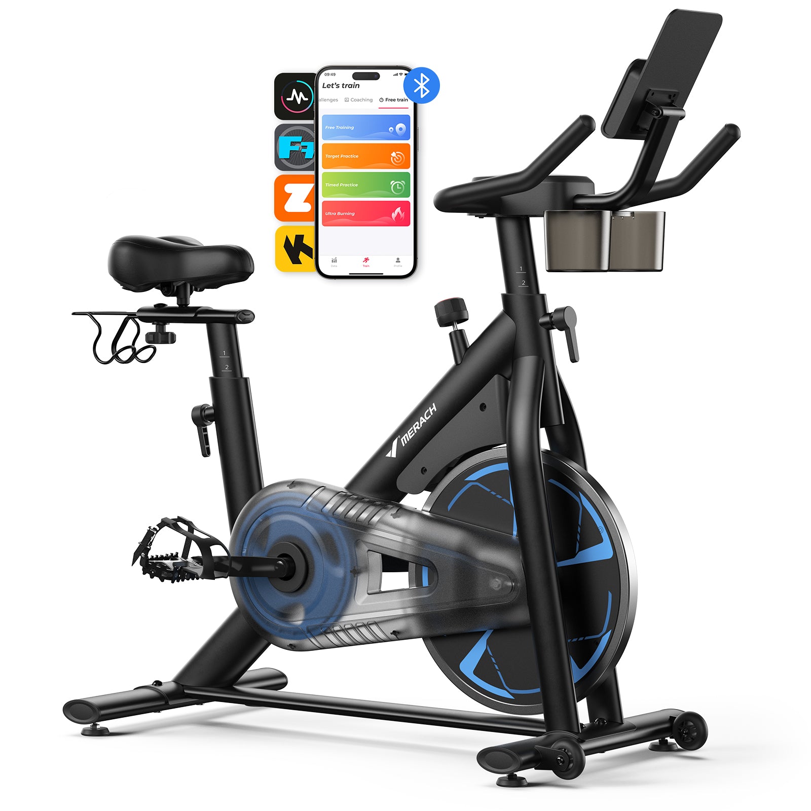 Merach S36L2 Heimtrainer Fahrrad Schwarz
