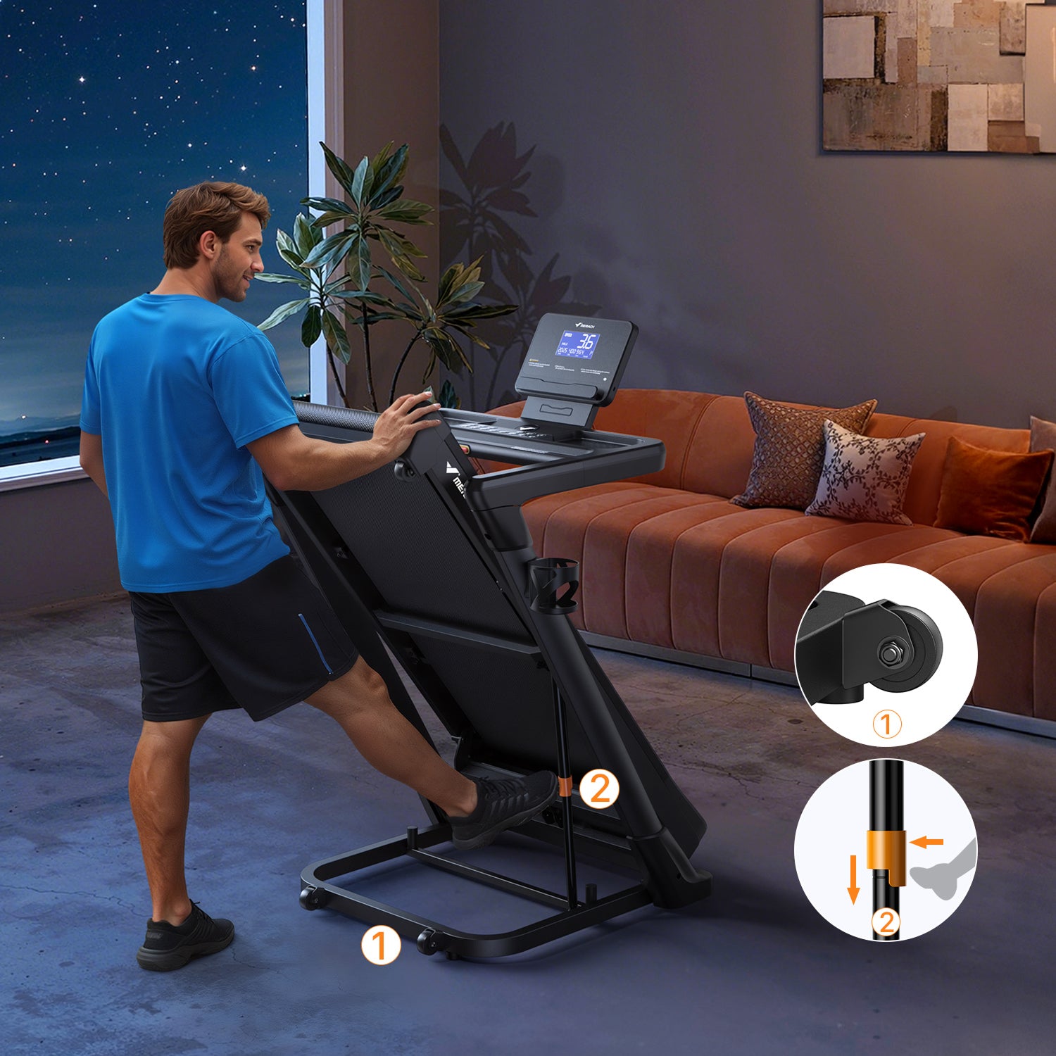 Merach T31B1 Laufband mit 18% automatischer Steigung