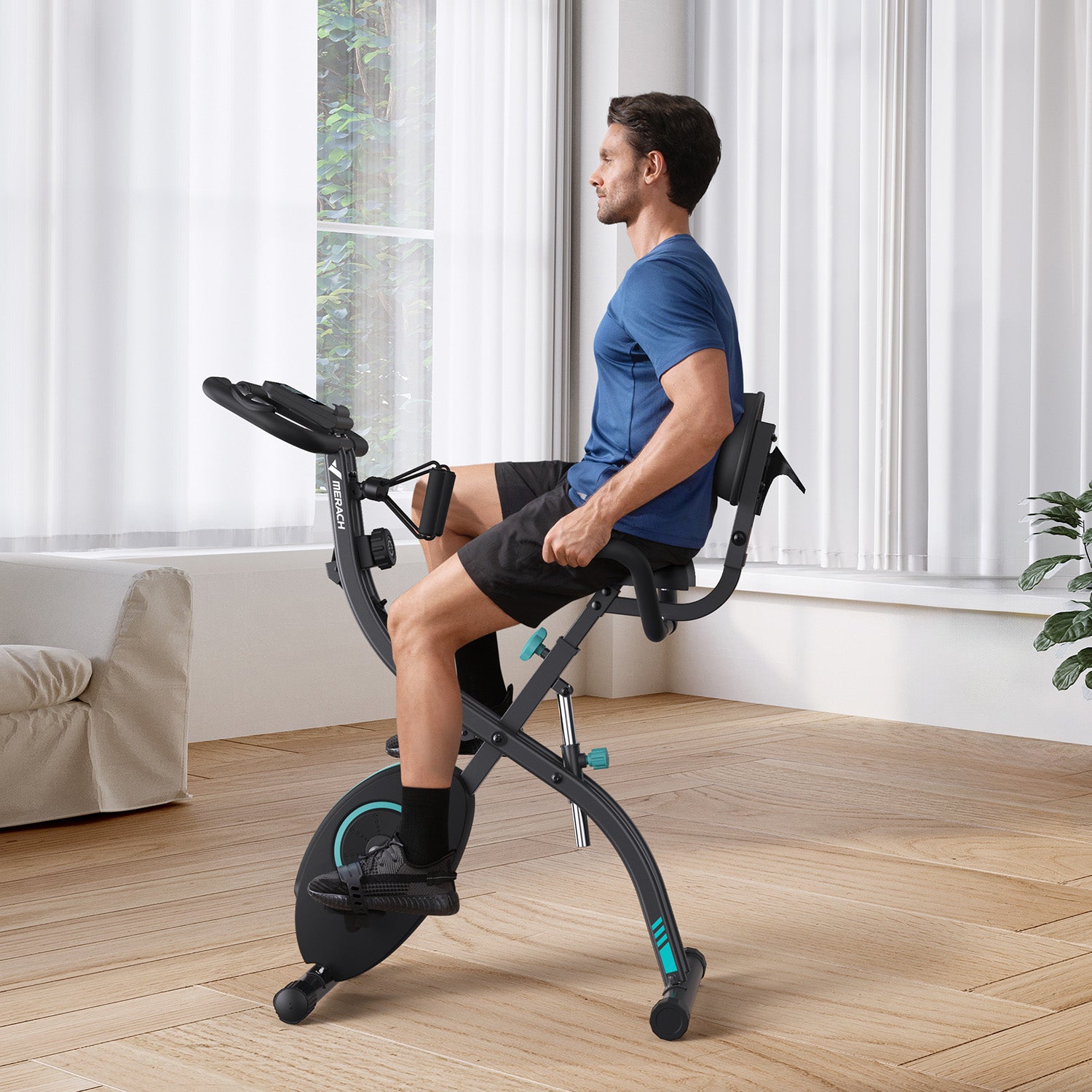 Merach 4-in-1 Exercise Bike Black S15B2