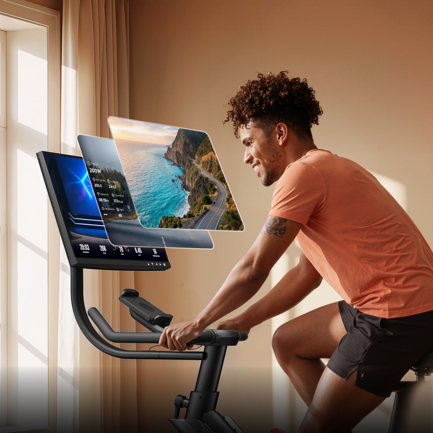 Merach S29R3 Heimtrainer mit 21,5" Drehbildschirm