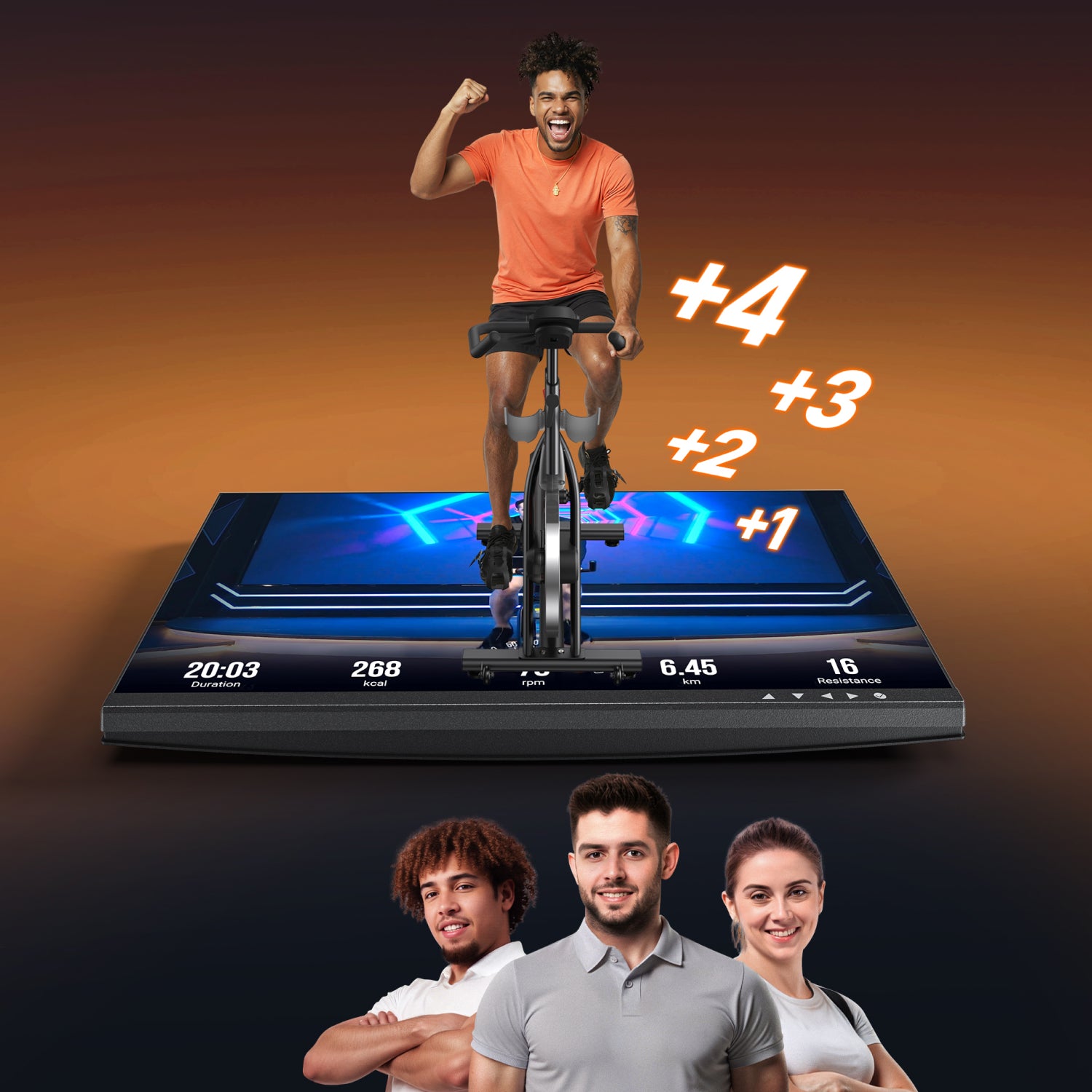 Merach S29R3 Heimtrainer mit 21,5" Drehbildschirm